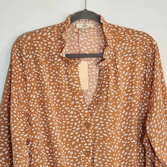 Entro Boho Print Tiered Tunic Size 1X NWT