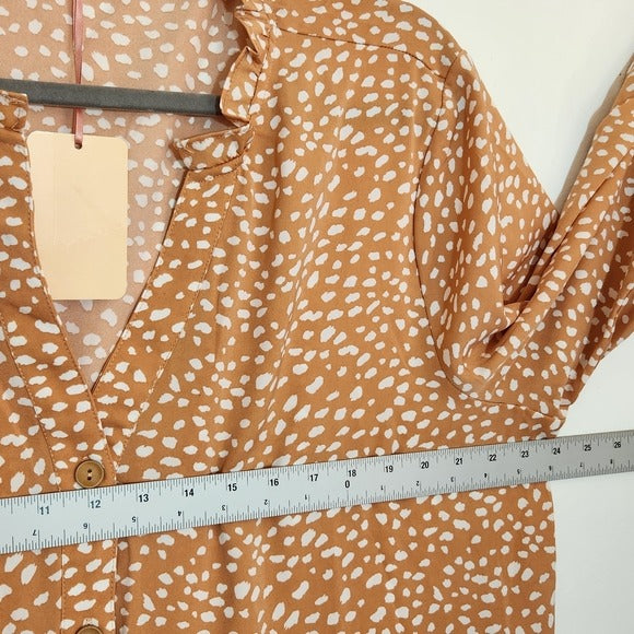 Entro Boho Print Tiered Tunic Size 1X NWT