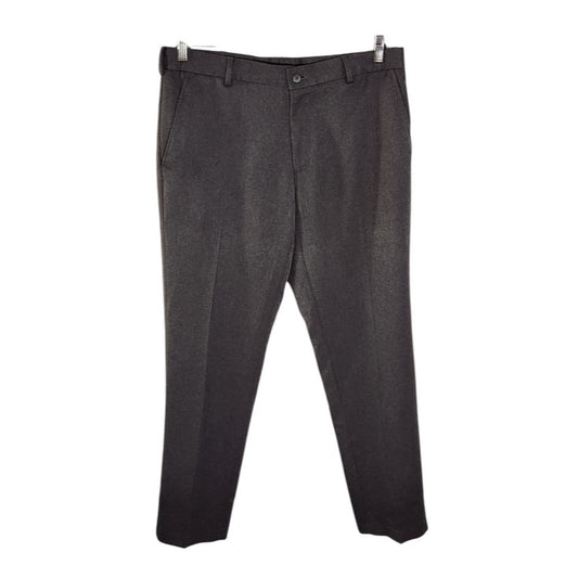 Van Heusen Traveler Collection Gray Slim Fit Pants Size 34 x 30