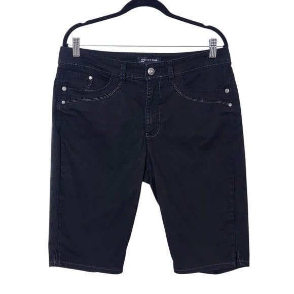 Jones New York Black Bermuda Shorts Size 10 Women's Black Shorts