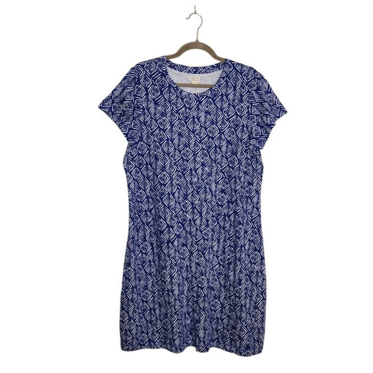 Capelton Road Navy and White Print T-Shirt Dress Size XL NWT