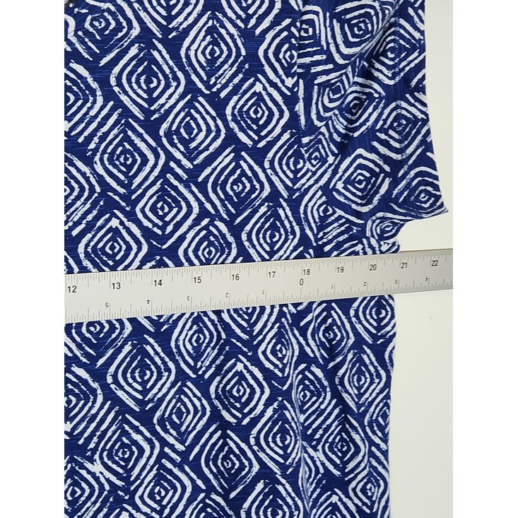 Capelton Road Navy and White Print T-Shirt Dress Size XL NWT