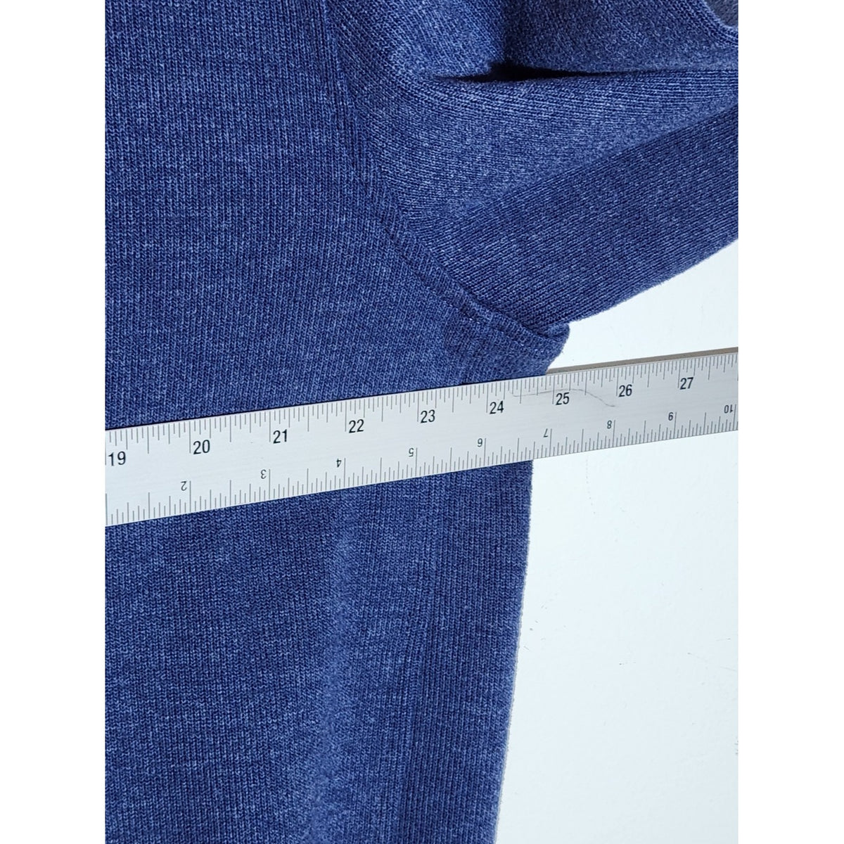 Lands' End Blue Full Zip Mock Neck Sweater with Pockets Size XL