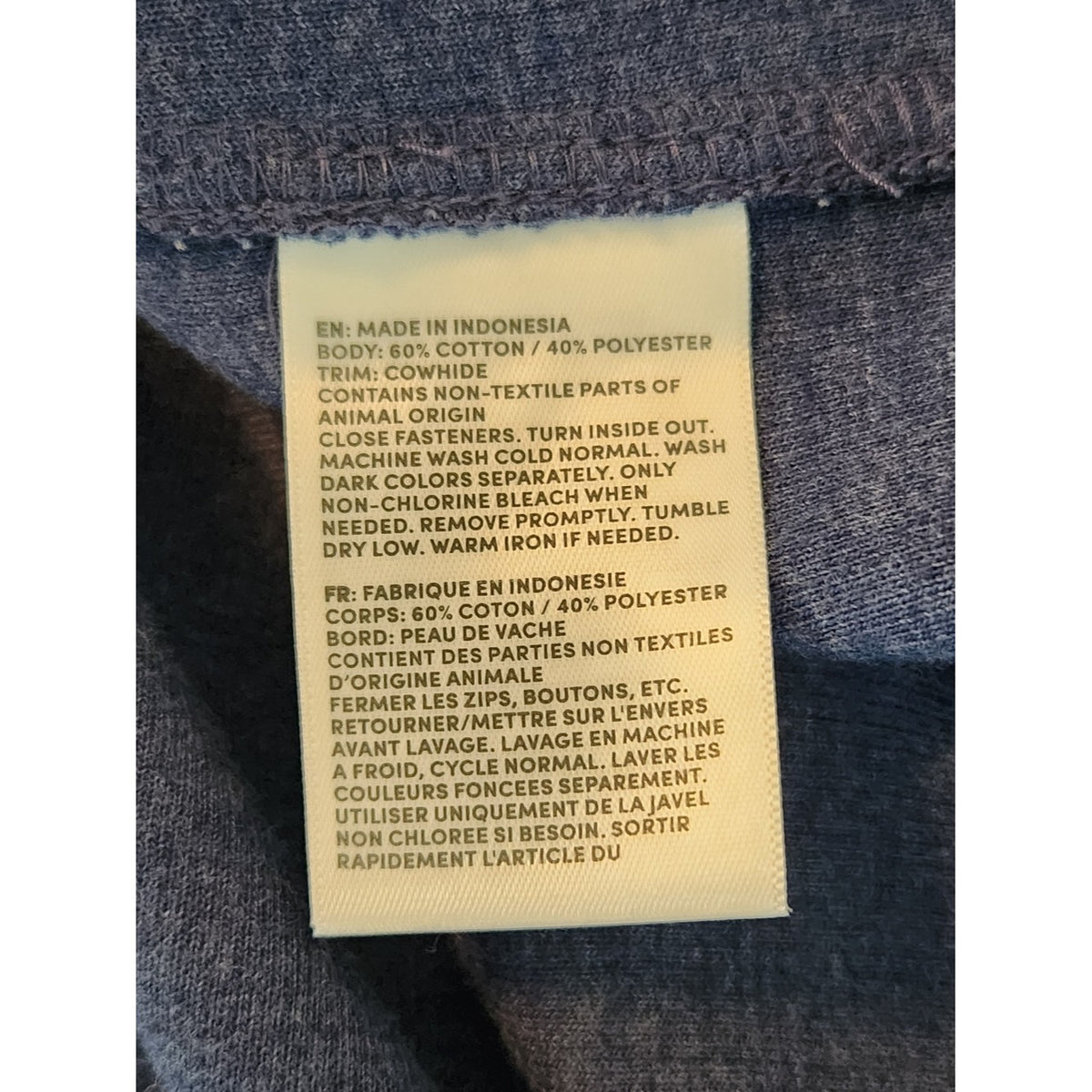 Lands' End Blue Full Zip Mock Neck Sweater with Pockets Size XL