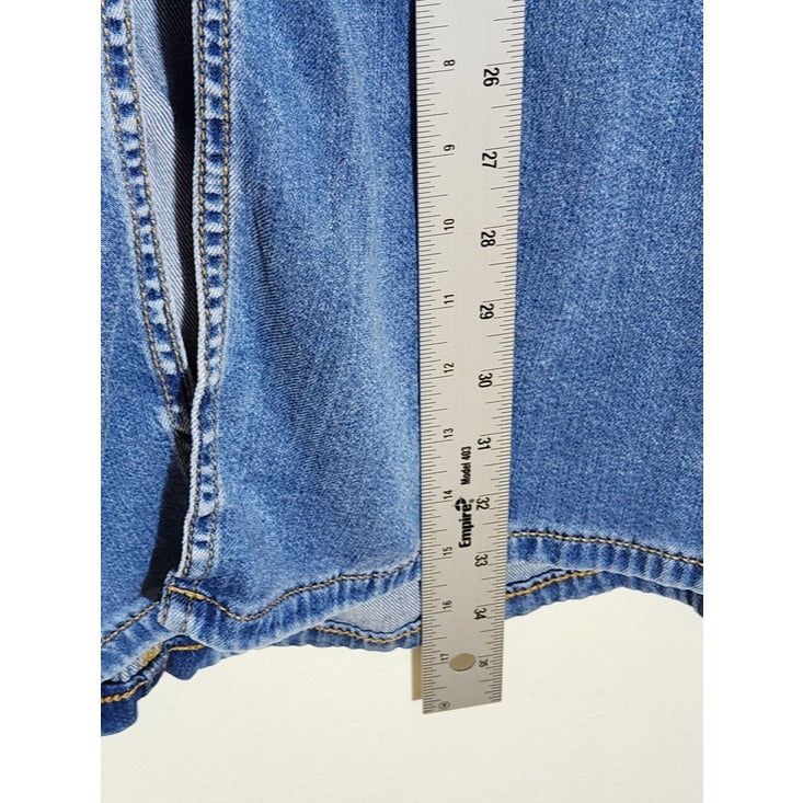 Lane Bryant Womens Chambray Denim Midi Skirt Size 20 Flaw