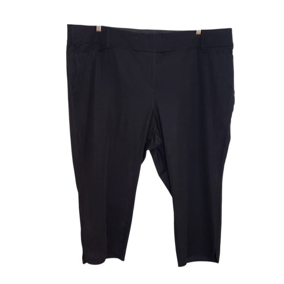 Lane Bryant The Allie Black Capri Pants Size 26 NWOT