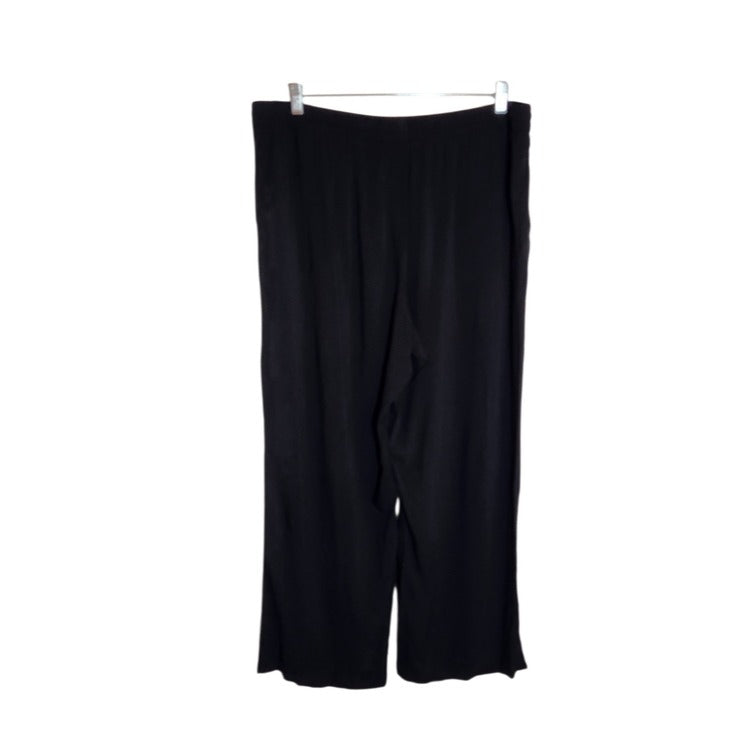 Serra Black Flowy Drawstring Pants Size XL NWT