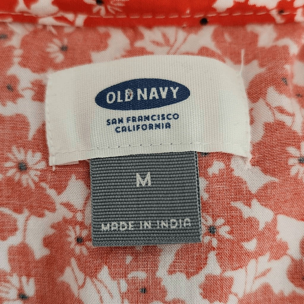 Old Navy Red Floral Mini Dress Size Medium Red Poppy Floral Peasant Mini Dress