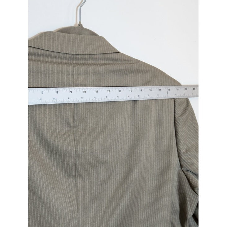 J. Ferrar Light Khaki Stripe Blazer Size 42R NWT