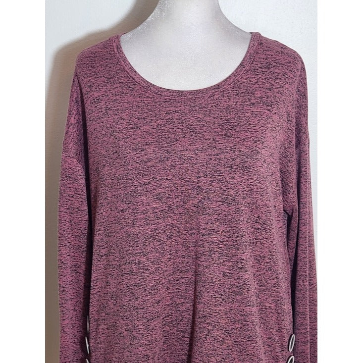 Cato Heather Pink Knit Pullover Size Small