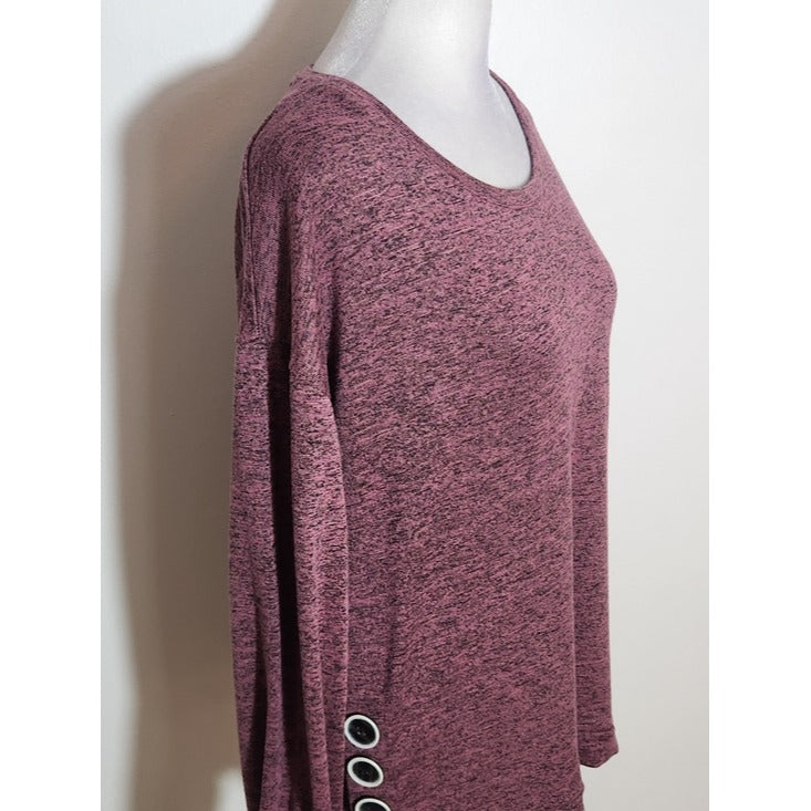 Cato Heather Pink Knit Pullover Size Small