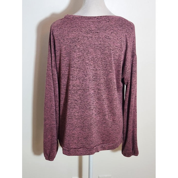Cato Heather Pink Knit Pullover Size Small