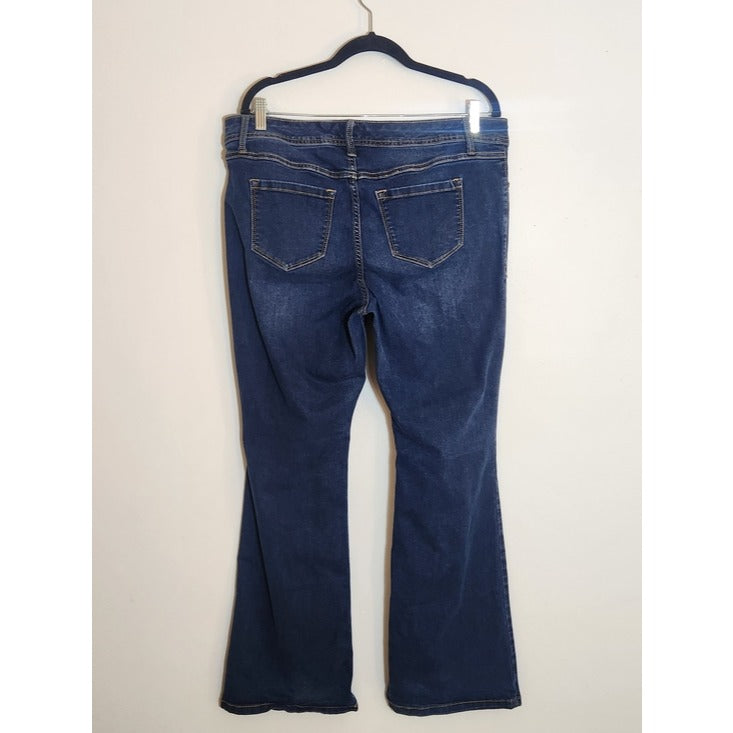 Torrid Dark Wash Luxe Slim Boot Bootcut Jeans Size 16