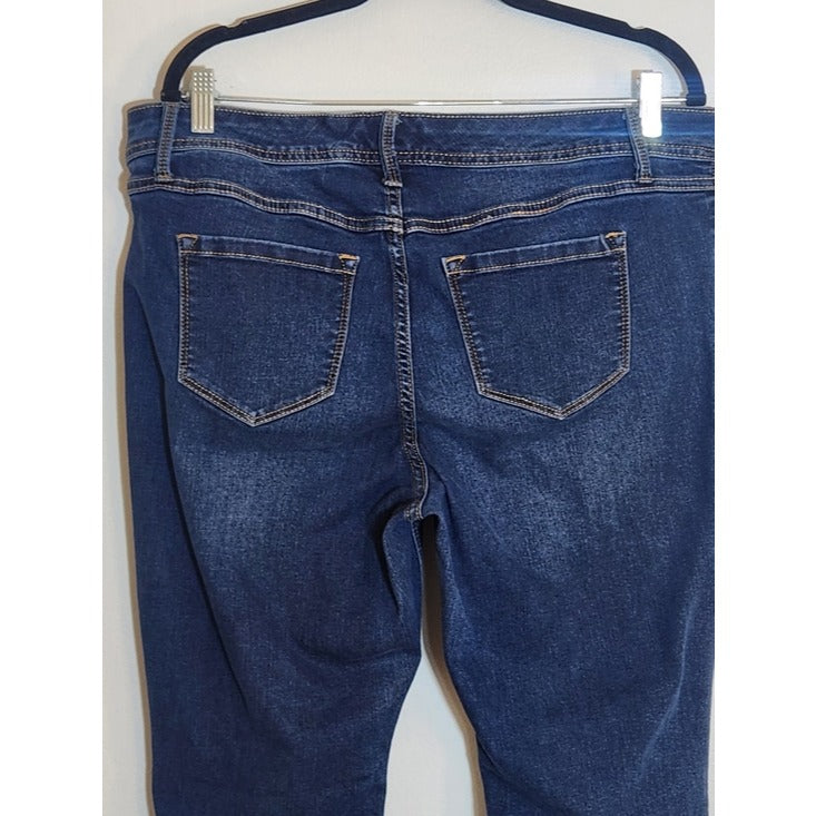 Torrid Dark Wash Luxe Slim Boot Bootcut Jeans Size 16