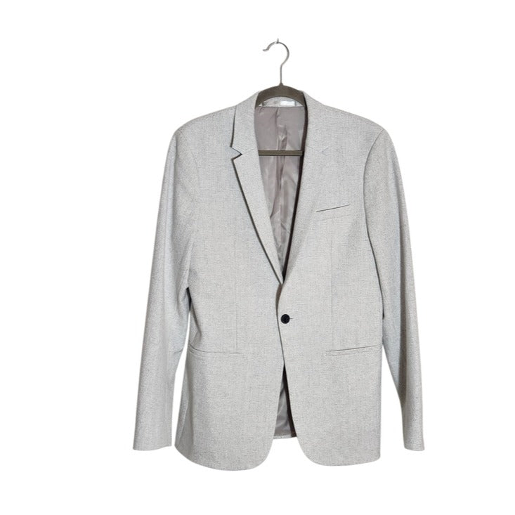 Topman Light Gray Textured Sport Coat Size 38R