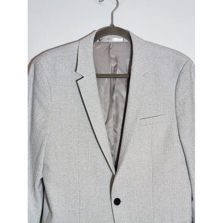 Topman Light Gray Textured Sport Coat Size 38R