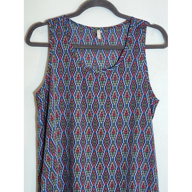 Mountain Khakis Multicolor Geometric Print Tank Top Size Medium