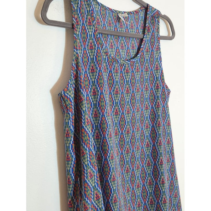 Mountain Khakis Multicolor Geometric Print Tank Top Size Medium