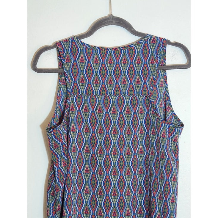 Mountain Khakis Multicolor Geometric Print Tank Top Size Medium