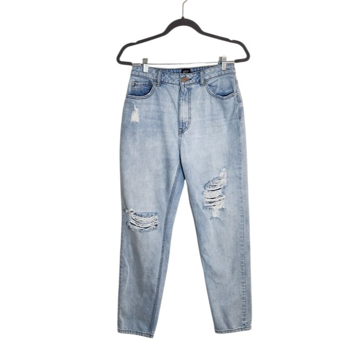 BDG High Rise Mom Jeans Tapered Distressed Denim Size 28
