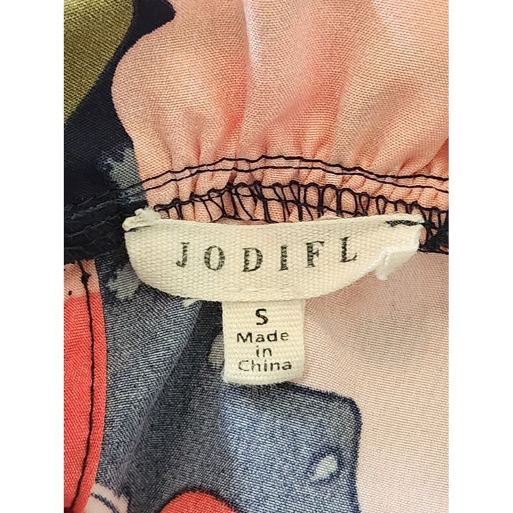 JODIFL Colorful Abstract Print Blouse Size Small