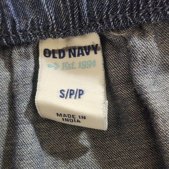 Old Navy Chambray Denim Blue Tiered Skirt Size Small Chambray Skirt