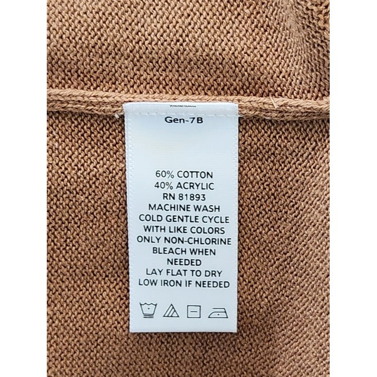 D&Co Brown Tunic Sweater Size XL NWOT