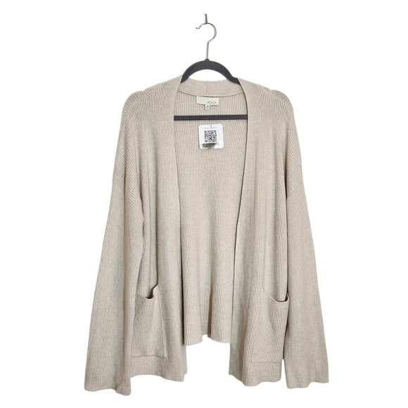 Pinch Cream Draped Open Front Cardigan Size Small/Medium NWOT