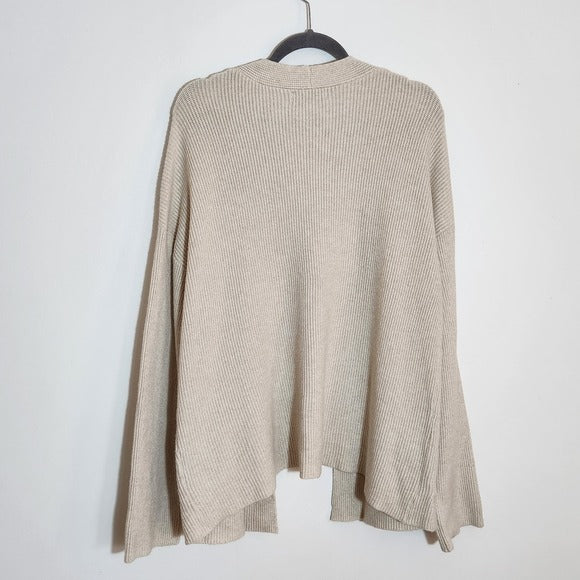 Pinch Cream Draped Open Front Cardigan Size Small/Medium NWOT