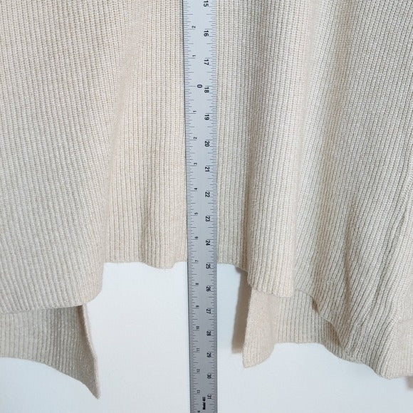 Pinch Cream Draped Open Front Cardigan Size Small/Medium NWOT
