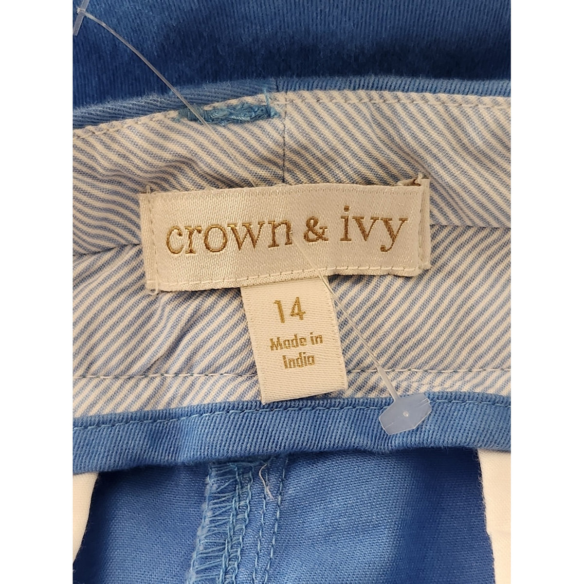 Crown and Ivy Blue Chino Shorts Size 14