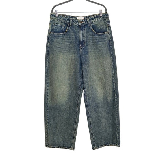 BDG Womens Distressed Baggy Tapered Jeans Size 31