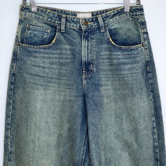 BDG Womens Distressed Baggy Tapered Jeans Size 31
