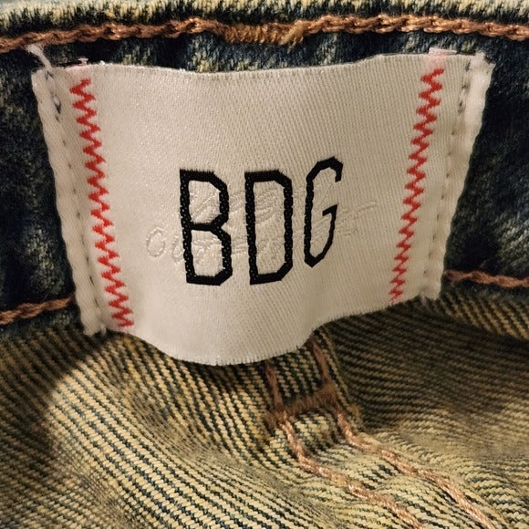 BDG Womens Distressed Baggy Tapered Jeans Size 31