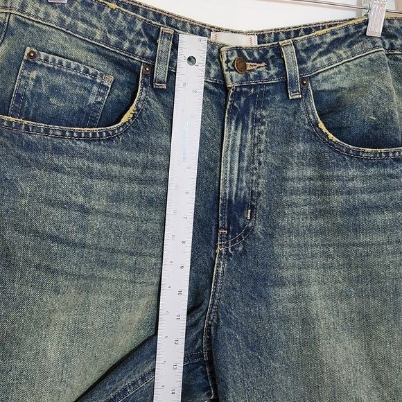 BDG Womens Distressed Baggy Tapered Jeans Size 31