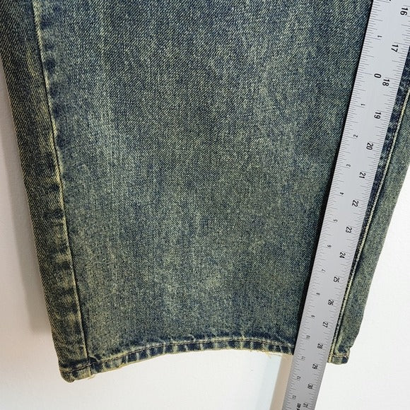 BDG Womens Distressed Baggy Tapered Jeans Size 31