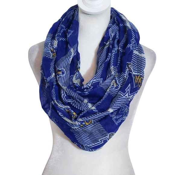 Forever Collectibles Blue Memphis Tigers Infinity Scarf Memphis Tigers Scarf New