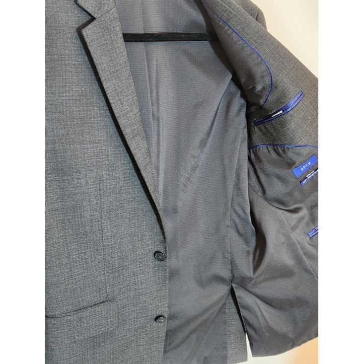 Apt. 9 Charcoal Gray Performance Blazer Sport Coat Size 40L