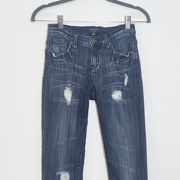 Judy Blue Distressed Skinny Jeans Size 25