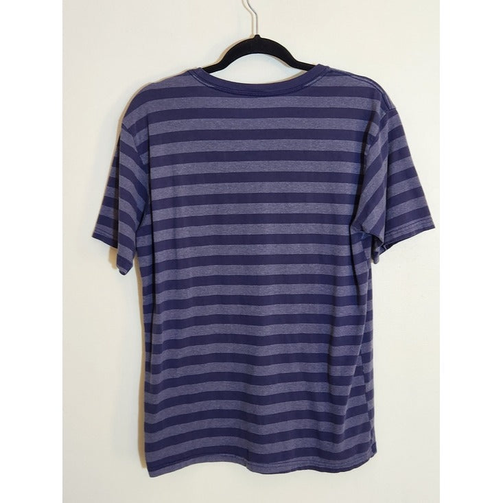 Disney Mens Blue Stripe The Mouse Pack Ringer Tee Size Small