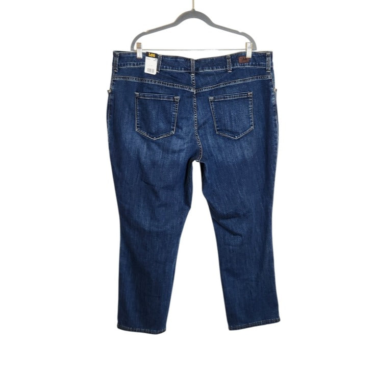 Lee Straight Leg Relaxed Fit Jeans Size 22W Petite NWT