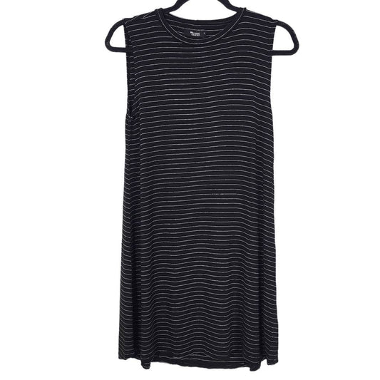 Michael Lauren Black Stripe Sleeveless Shift Dress Size Small NWT T-Shirt Dress