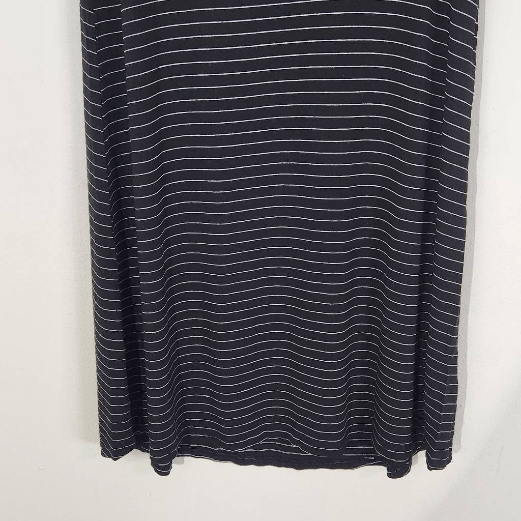 Michael Lauren Black Stripe Sleeveless Shift Dress Size Small NWT T-Shirt Dress