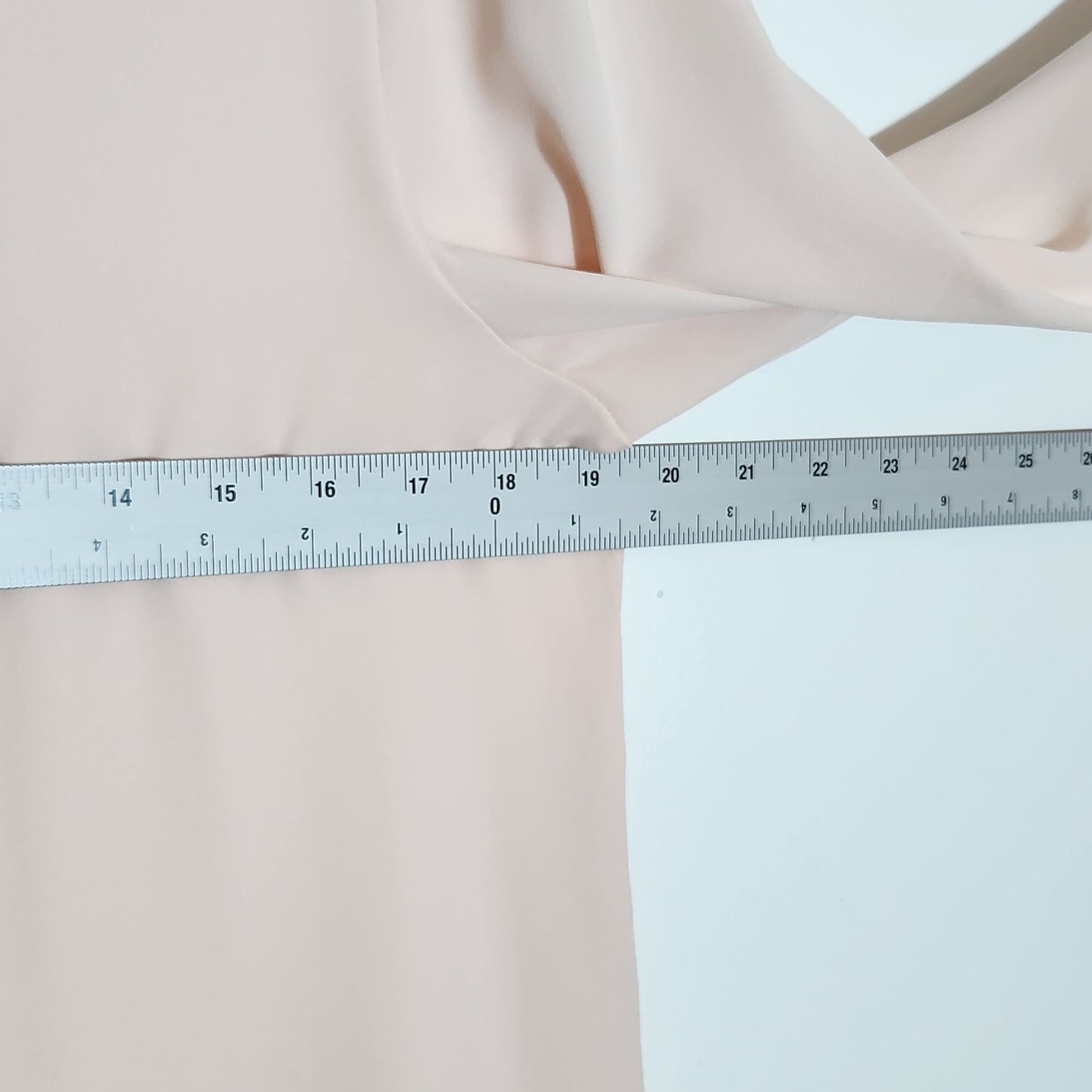 LOFT Blush Pink Ruffle Half-button Blouse Size Medium