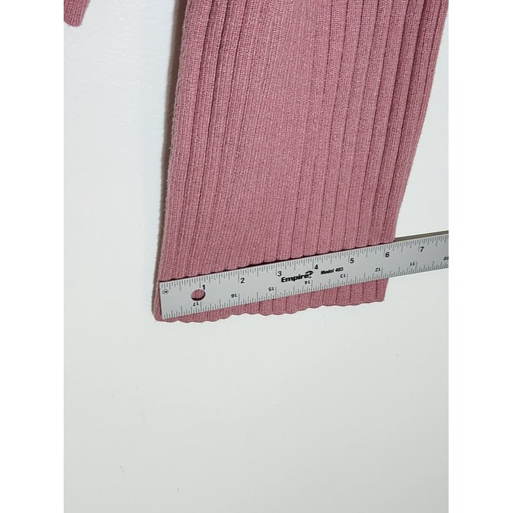 Fade by BKE Pink Ribbed Knit Cropped Sweater Size Medium