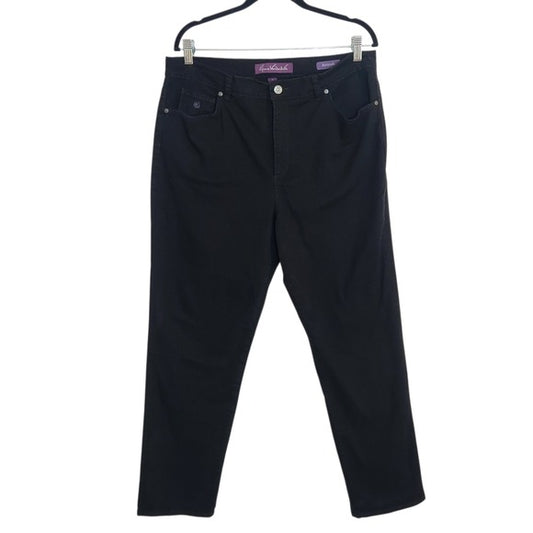 Gloria Vanderbilt Black High Rise Jeans Size 16