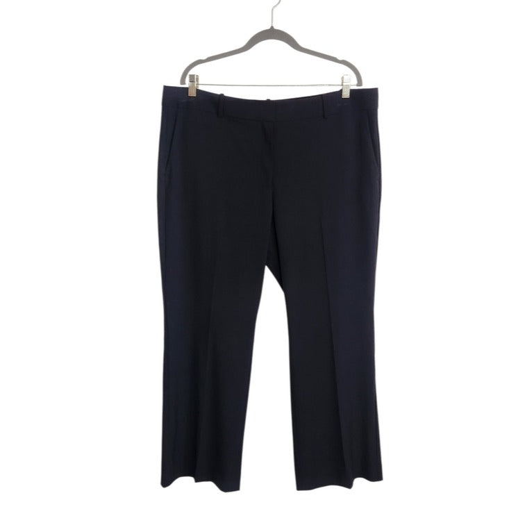 Ann Taylor Classic Navy Straight Leg Dress Pants Size 16