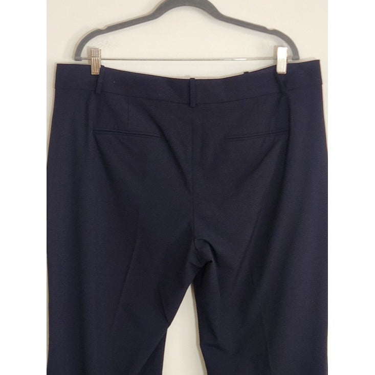 Ann Taylor Classic Navy Straight Leg Dress Pants Size 16