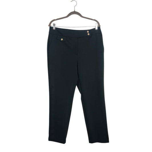 Rachel Zoe Dark Green Straight Leg Dress Pants Size 12