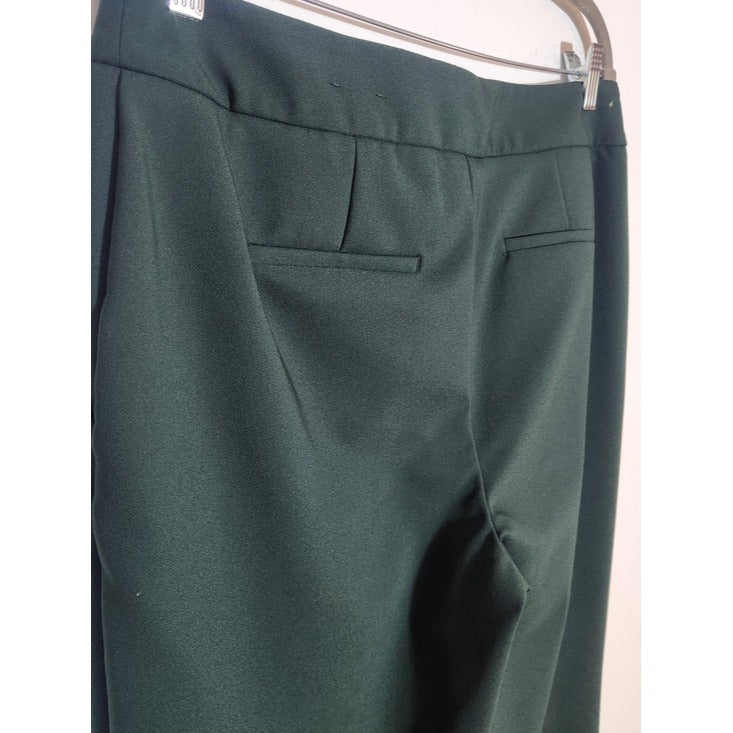 Rachel Zoe Dark Green Straight Leg Dress Pants Size 12